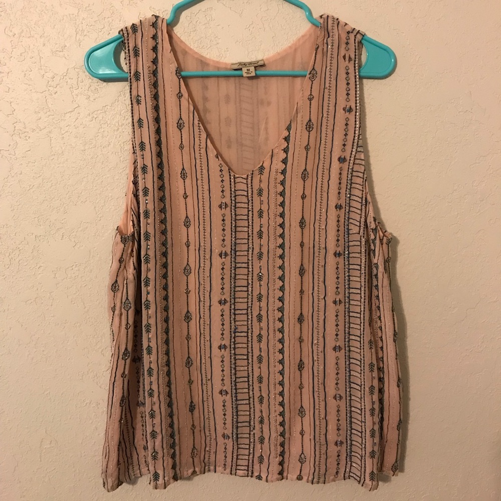 Lucky Brand Beaded Tank